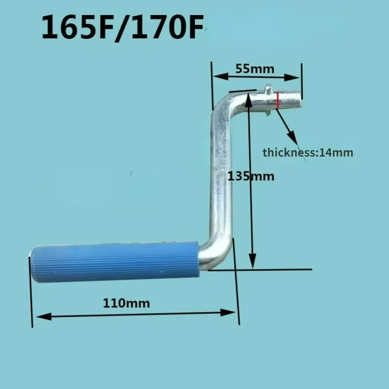 One Manual Starting Model Handle for A Single-cylinder Diesel Engine with Water-cooling and Air-cooling Mechanism