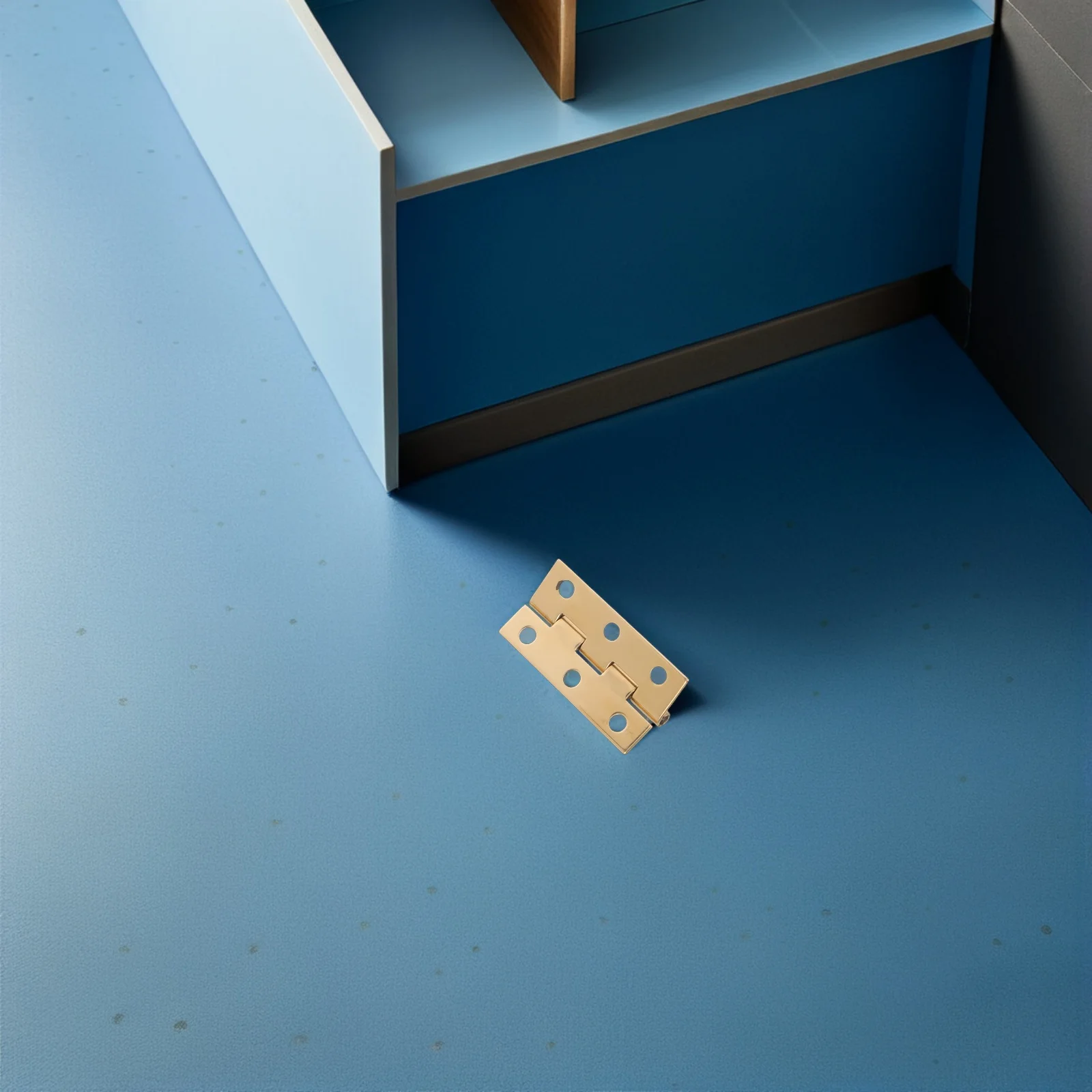 

4pcs Copper Cabinet Hardware Copper Door Small Flat Hinges For Cabinets Compact Durable Corrosion Resistant
