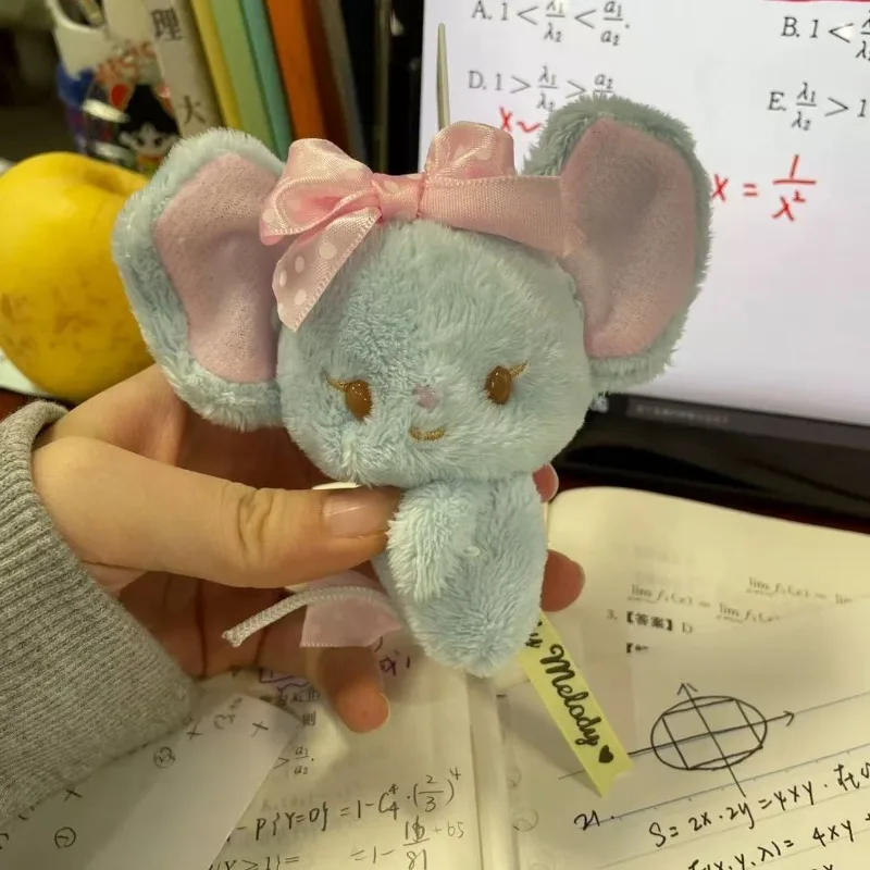 Sanrio kawaii brinquedo de pelúcia plano bonito boneca de pelúcia série mochila pingente chaveiro menina feriado presente aniversário