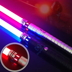 Lichtschwert Metall Laser Schwert Spielzeug RGB Lichtschwert 7 Farbwechsel Kinder Sound fonts Kraft FX Foc Blaster Spielzeug Jedi Laser Schwert Geschenk