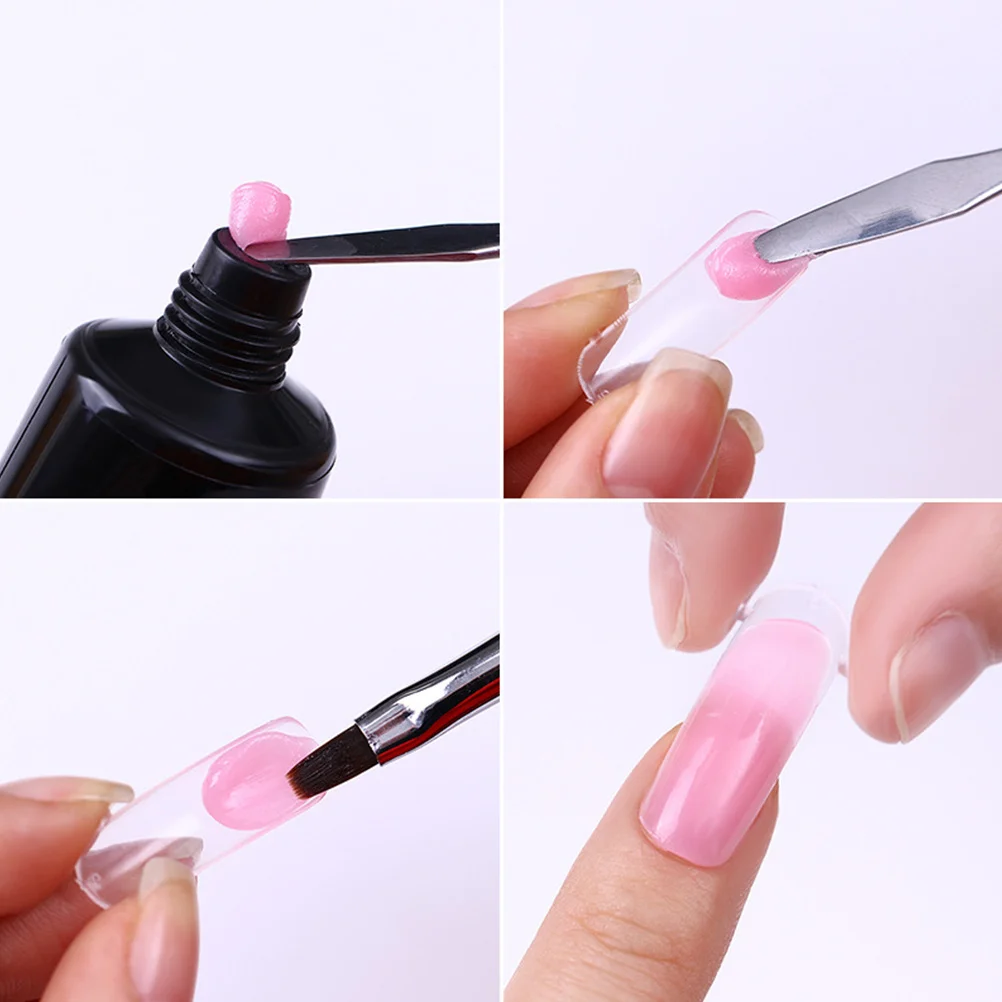 

5Pcs Mixing Rod Makeup Spatula Double Sided Stainless Steel Stirring Stick Nail Art Manicure Tool for Professional Use