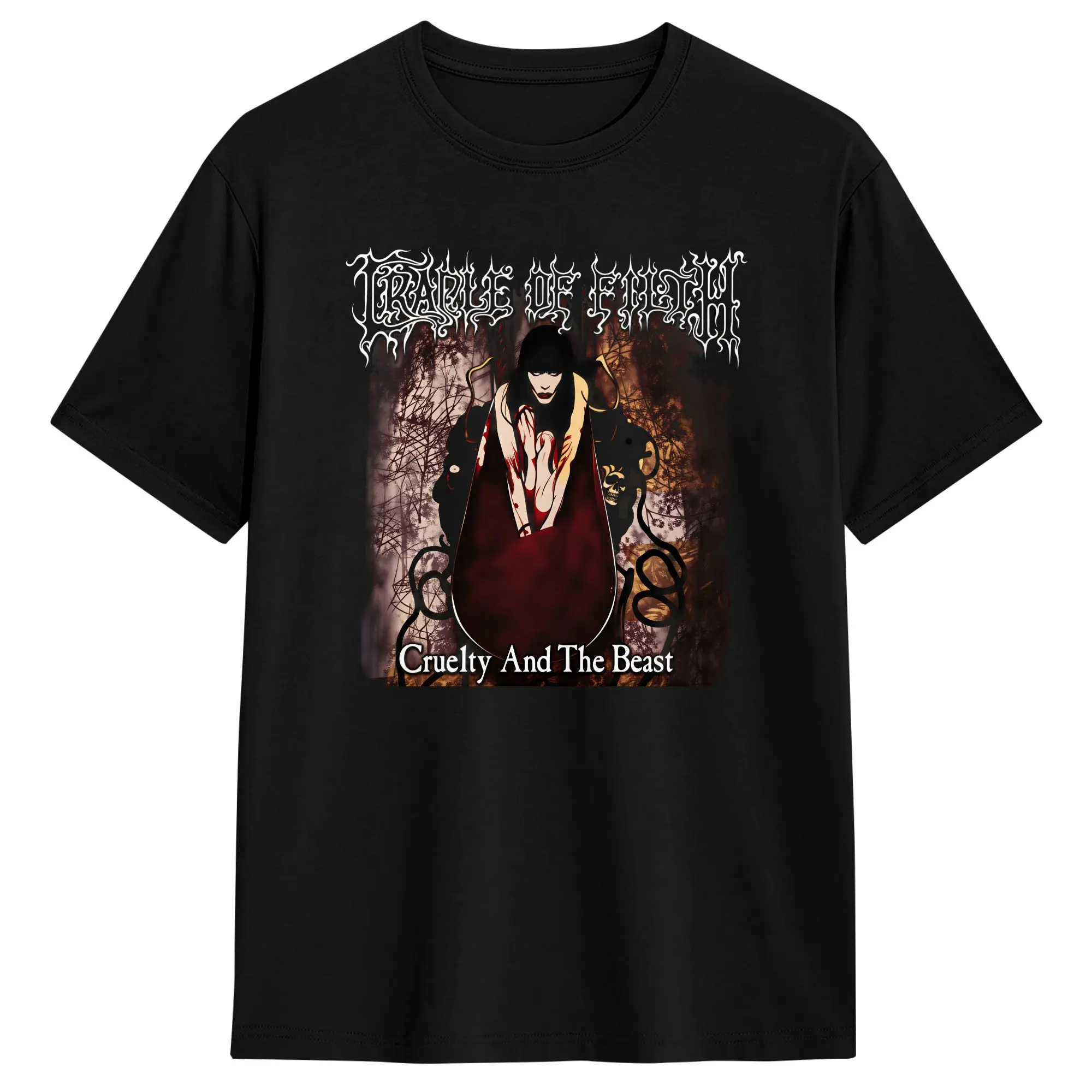 Men Women T Shirt Cradle of Filth T Shirts Leisure  Summer Tee Shirt Streetwear 100 Cotton Tops Plus Size 5XL