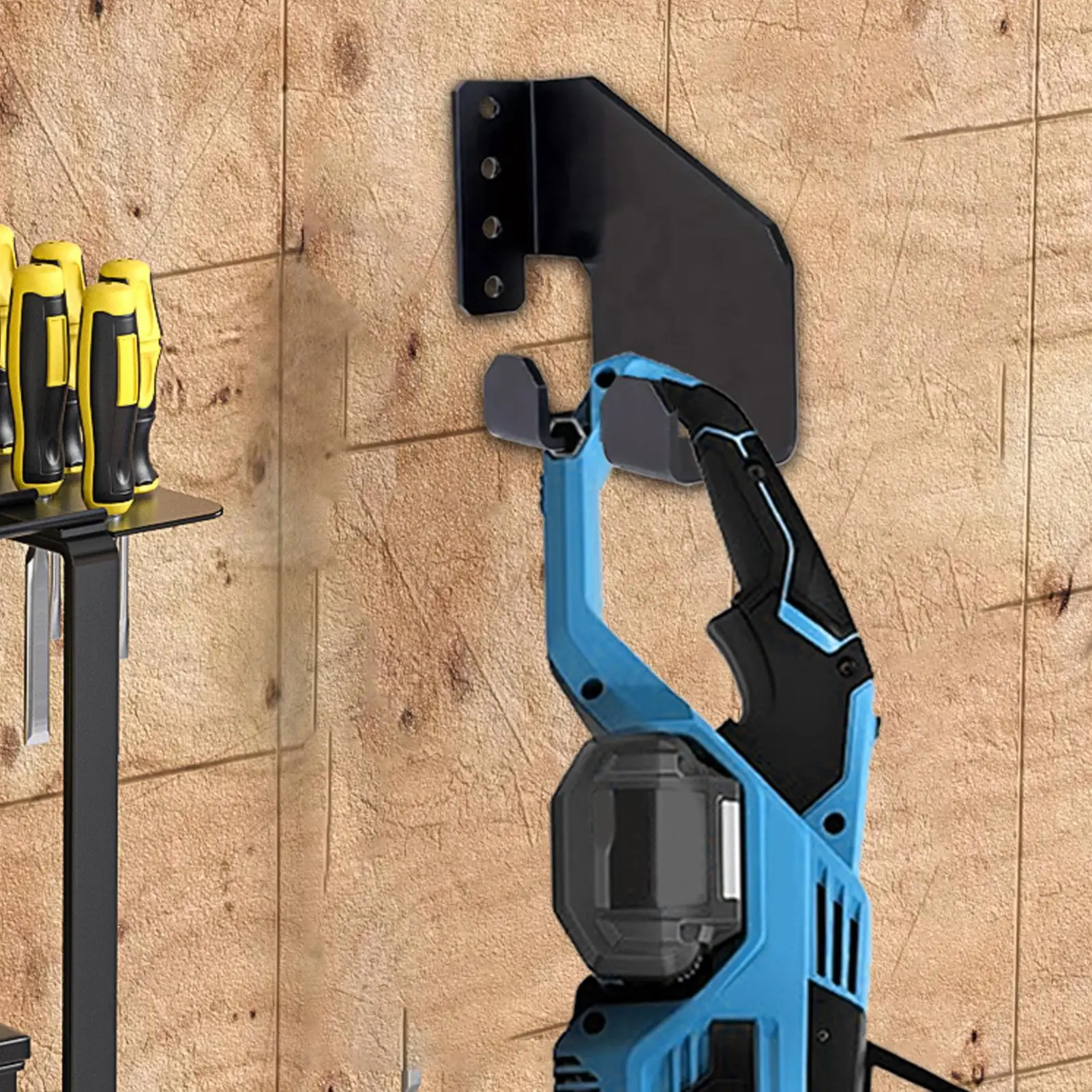 

Chainsaw Wall Mount Holder Metal Heavy Duty Chainsaw Hooks Wall Mount Chainsaw Rack Heavy Duty Bracket for Chainsaws
