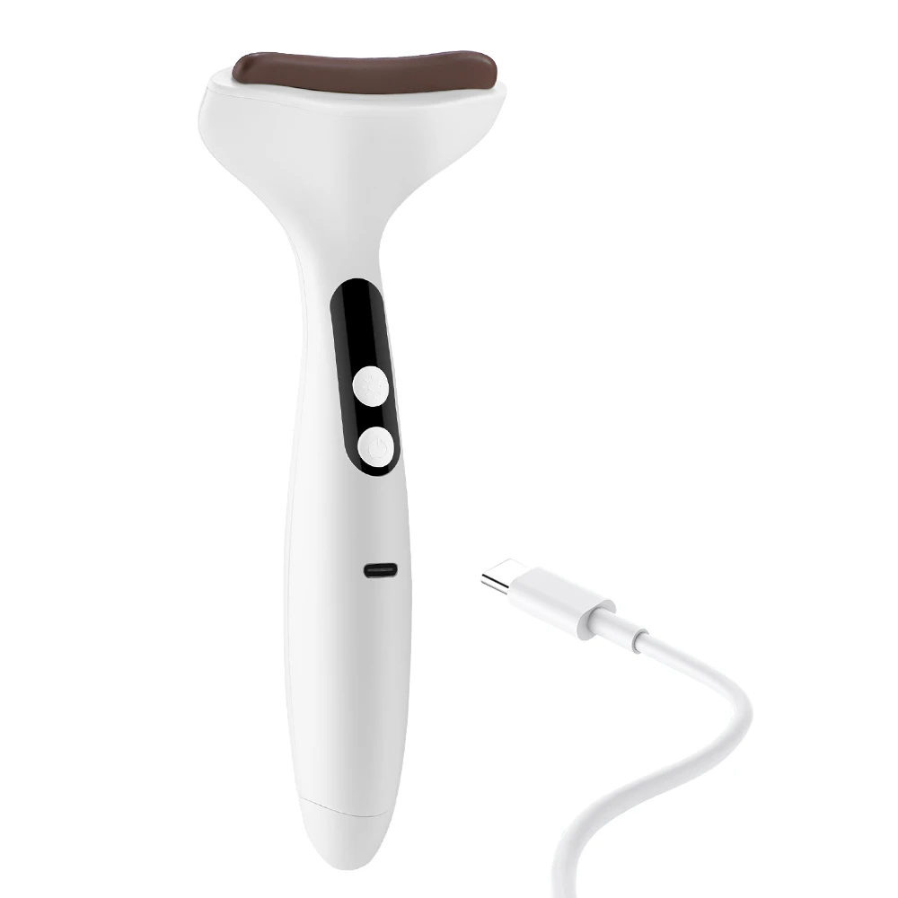 3 في 1 أداة تدليك جواشا 9 مستوى التدفئة الاهتزاز الوجه الرقبة رفع إزالة الذقن المزدوجة الوجه ثبات مدلك العناية بالعين