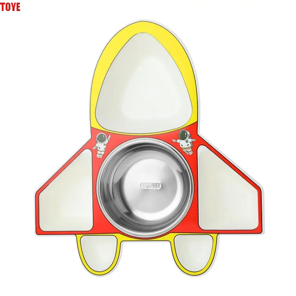 

Airplane Car Shaped Dinner Plate Detachable Cartoon Kid's Lunch Plate Creative Drop Resistant Feeding Food Tray Kitchen