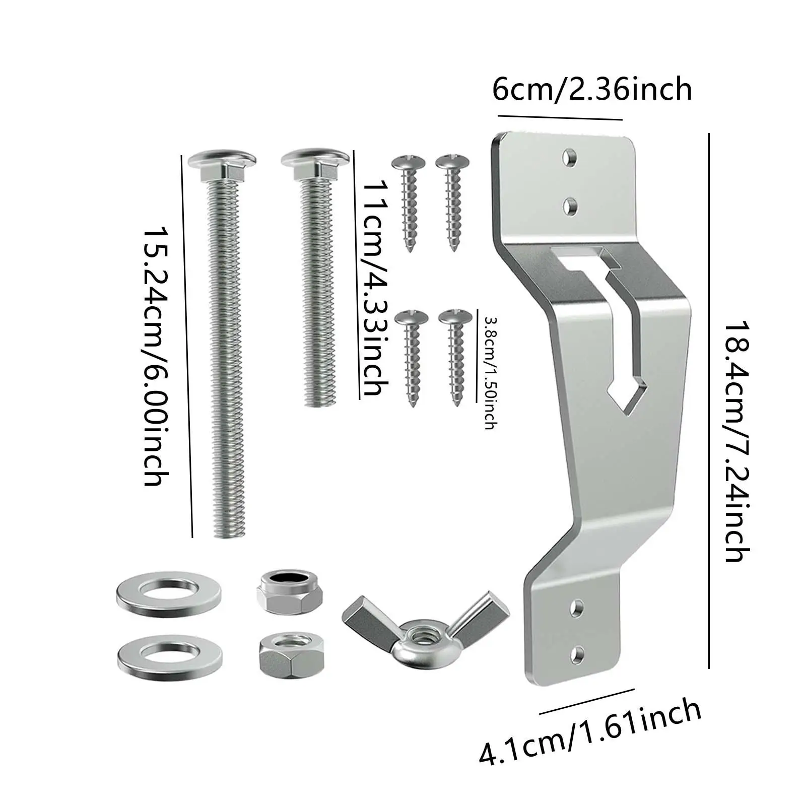 Supporto generico per pneumatici di ricambio per montaggio a parete per rimorchio staffa portante per pneumatici di ricambio resistente all\'usura