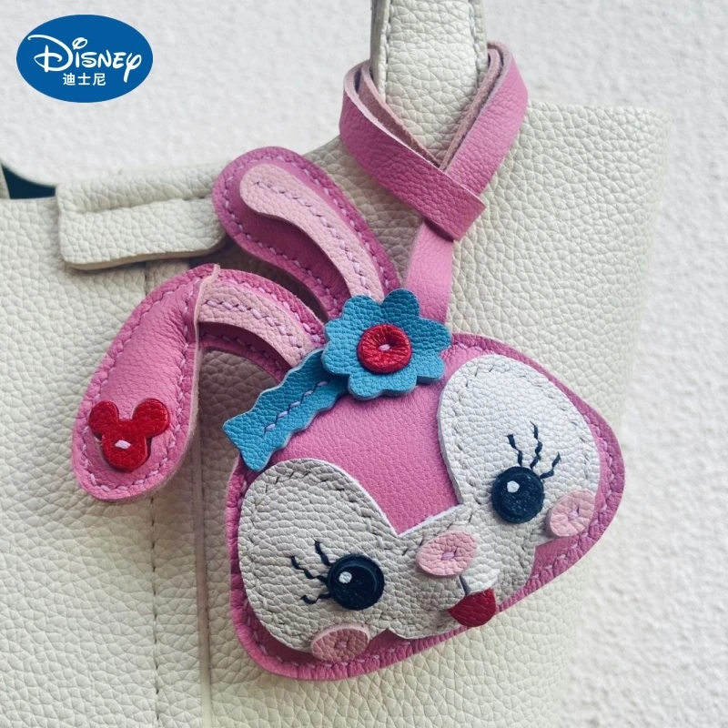 

Unique Disney Sheepskin Handmade Leather Sheepskin Oswald Bag Pendant Keychain Ins Style Handbag Girl'S Gift Birthday Lovely Cut