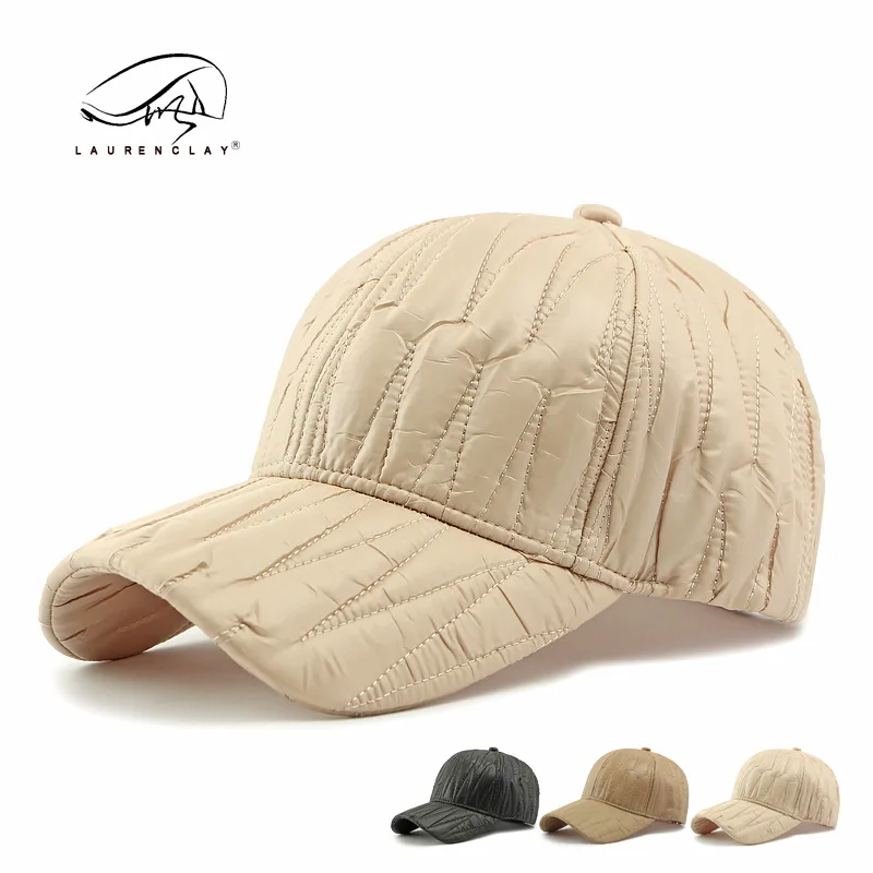 Down Feel High-grade Face-looking Small Peaked Cap For Women Autumn And Winter  Casual All-matching Hard Crown Baseball Cap