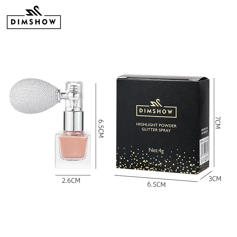 Evidenziatore Spray corpo diamante lucido lucido Glitter Spray Shimmer Shimmer trucco viso schiarente Fine Shimmer cosmetici