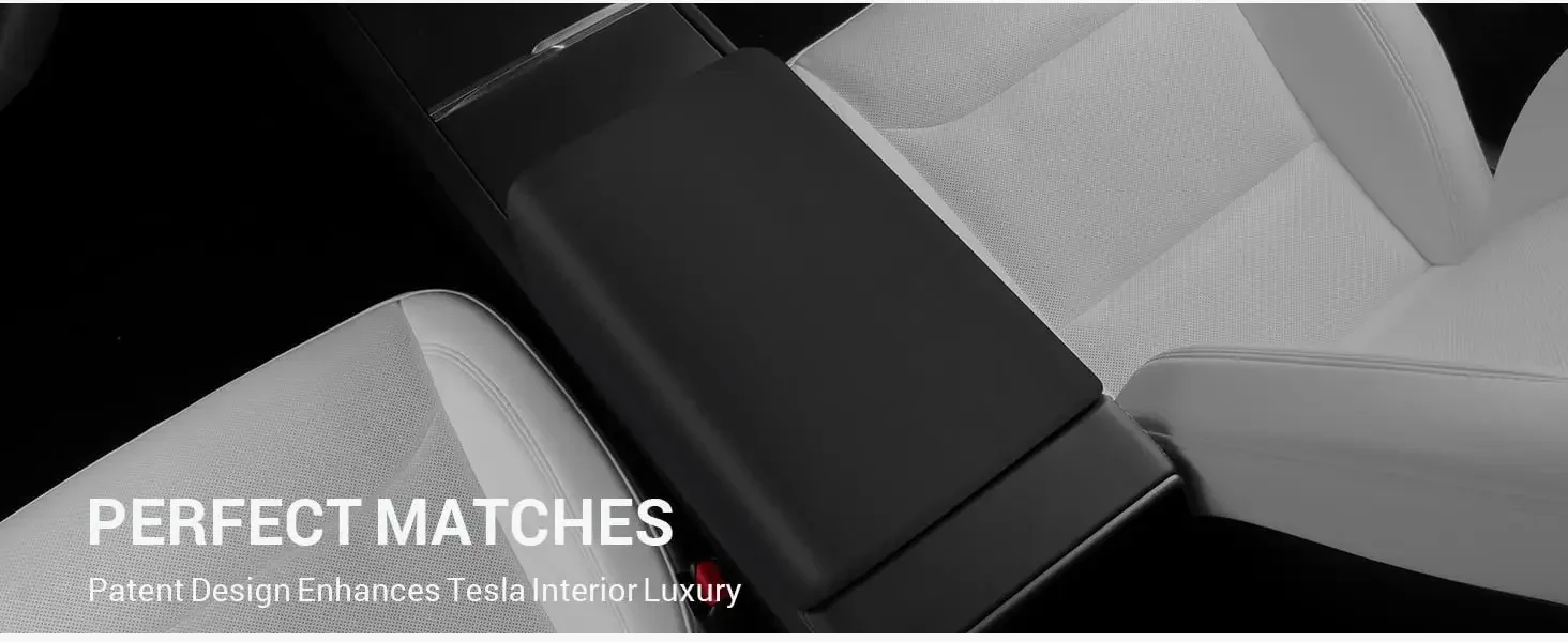 Für Tesla Model 3 Y 2017-2026 Auto Mittelkonsole Armlehnenpolster TPE Weiche Hülle Deckel Auto Zentrale Armlehnenbox Abdeckung Zubehör – Detail 3