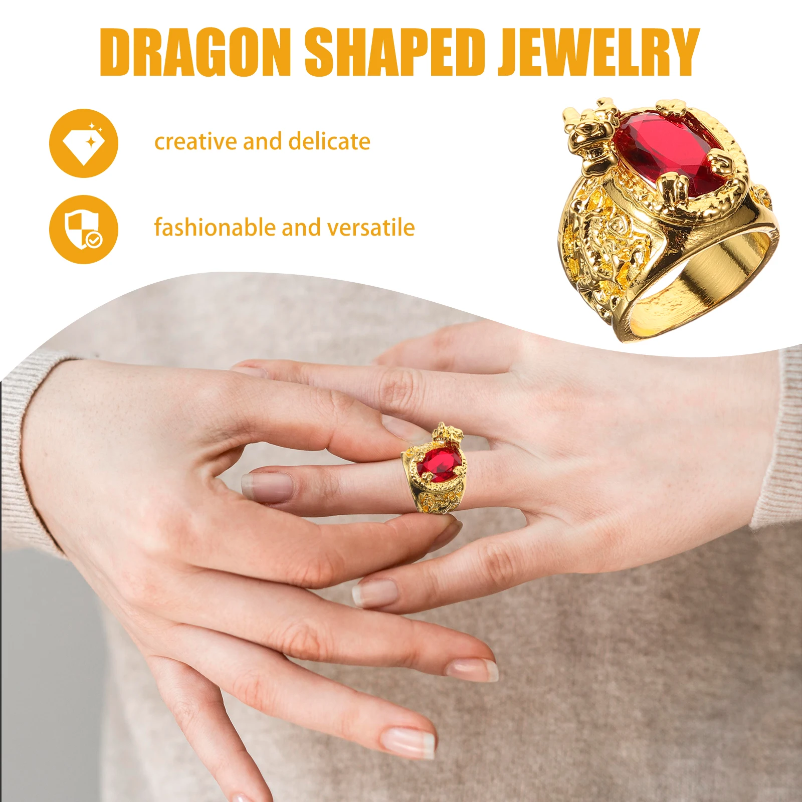 

Dragon-shaped Adjustable Cool Chineses Man for Men Wedding Mens