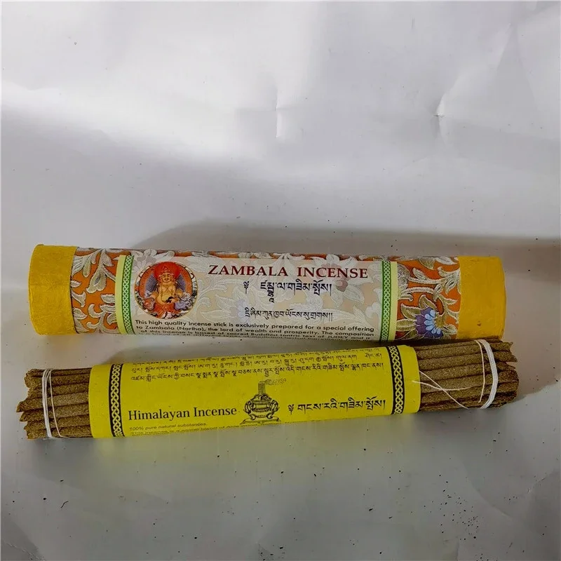 30pcs Nepal Himalaya Tibetan Incense Pure Handmade Thick Stick Incense DIY Household Buddhist Offering Incense To Relieve Stress
