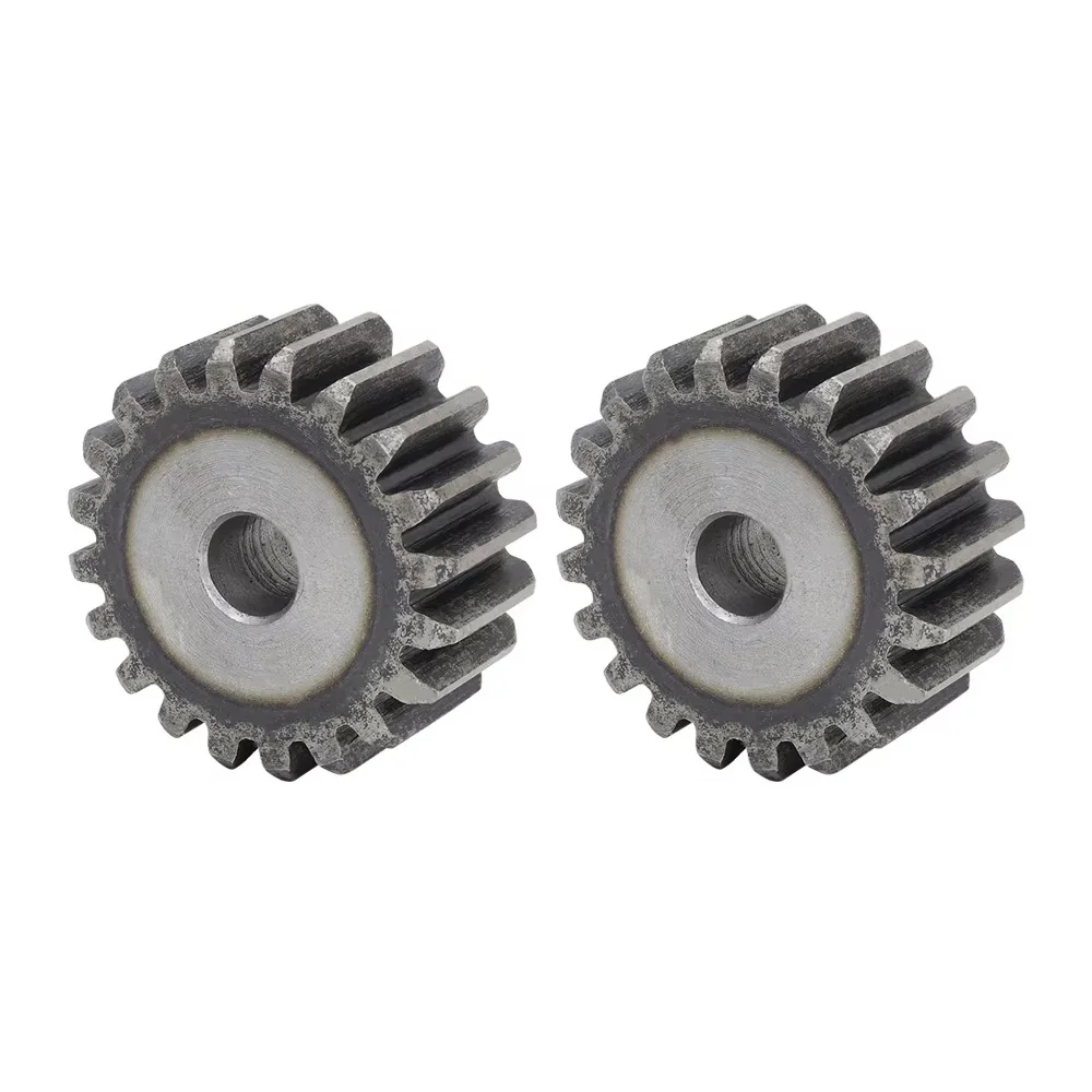 Flat Teeth Gear 2 Module 26T 27T 28T 29T 30T~40Teeth Craft Hole 45# Steel Total Height 20mm Mechanical Drive Accessories