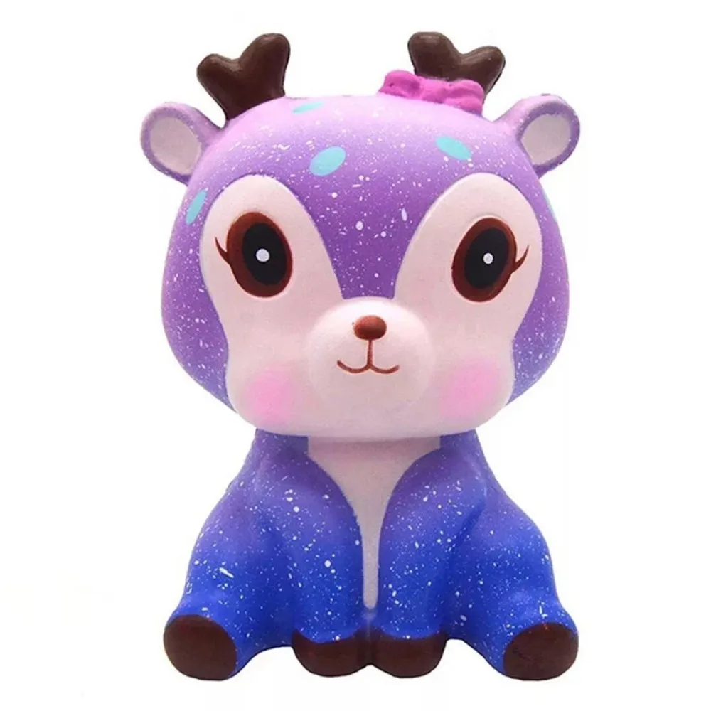 Squishy Blue Dream Starry Sky Unicorn Dog Panda Squeeze Stress Relief Toy Set，Slow Rising Soft Fidget Toys for Kids Girl Gift