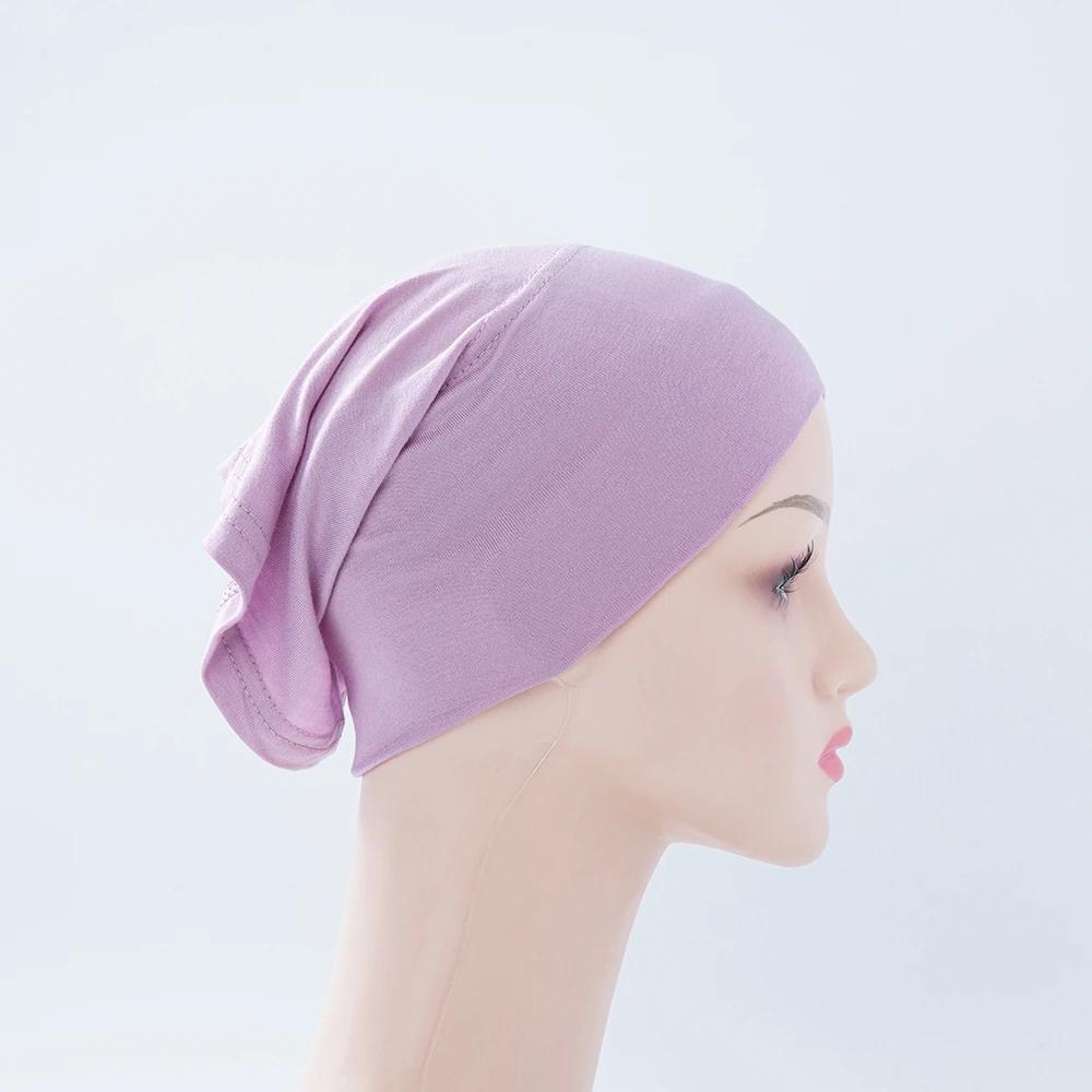 56 farben Mode Frauen Innere Hijab Rohr Muslimischen Kappe Motorhaube Plain Islamischen Underscarf Bambus Jersey Undercaps