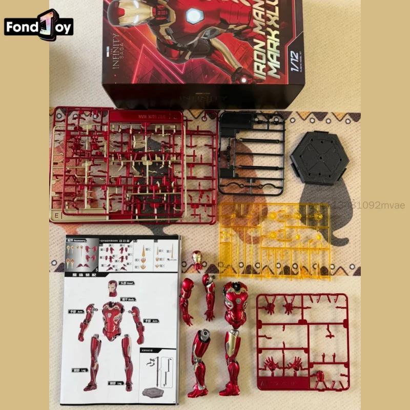 HOT Fondjoy 1/12 New Iron Man Mk45 Series Movability Model Kit Assemble Action Figure Marvel Superhero Collectible For Fans Gift - view 5