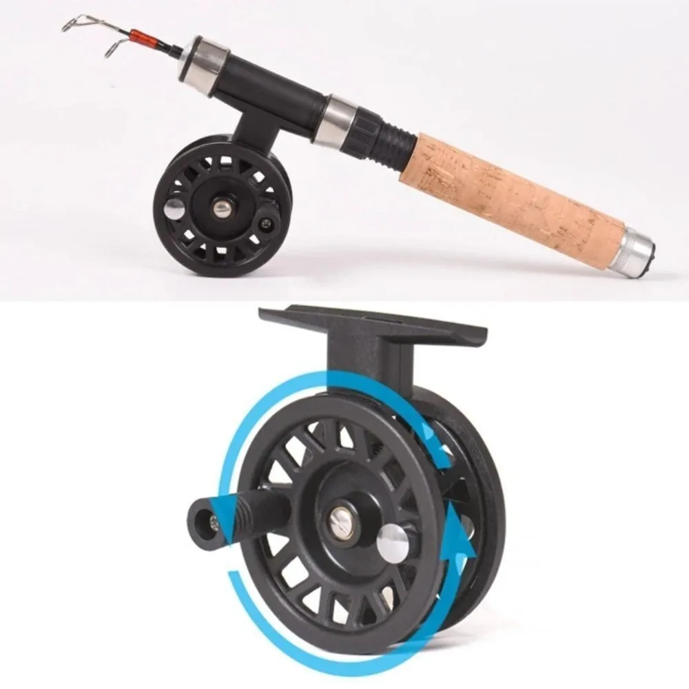 Right/Left Hand Ice Fishing Reel 50/60/70mm Light Plastic Body Fly Ice Sea Fish Wheel Fish Tackle Tool Equipment Fishing Gear