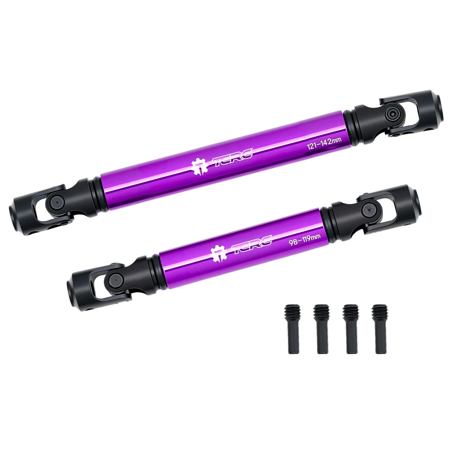 

TCRC Hard Steel Aluminum Center Drive Shafts Set For 1/10 324MM Wheelbase Traxxas TRX-4 RC Crawler Car Upgrades
