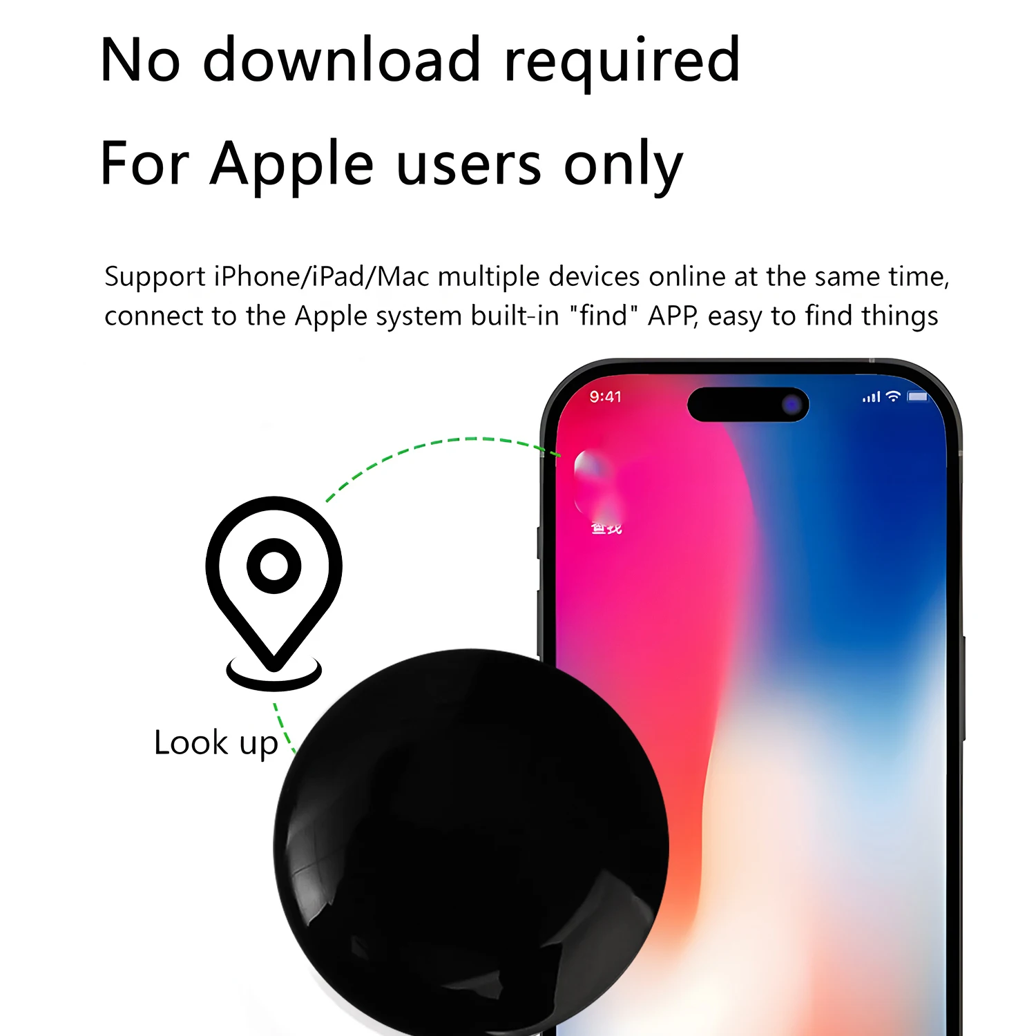 أجهزة تعقب محدد العلامات الذكية لجهاز Apple AirTag Mini GPS Tracker Car Vehicle Protable Anti Lost Case Bluetooth Localizador #5