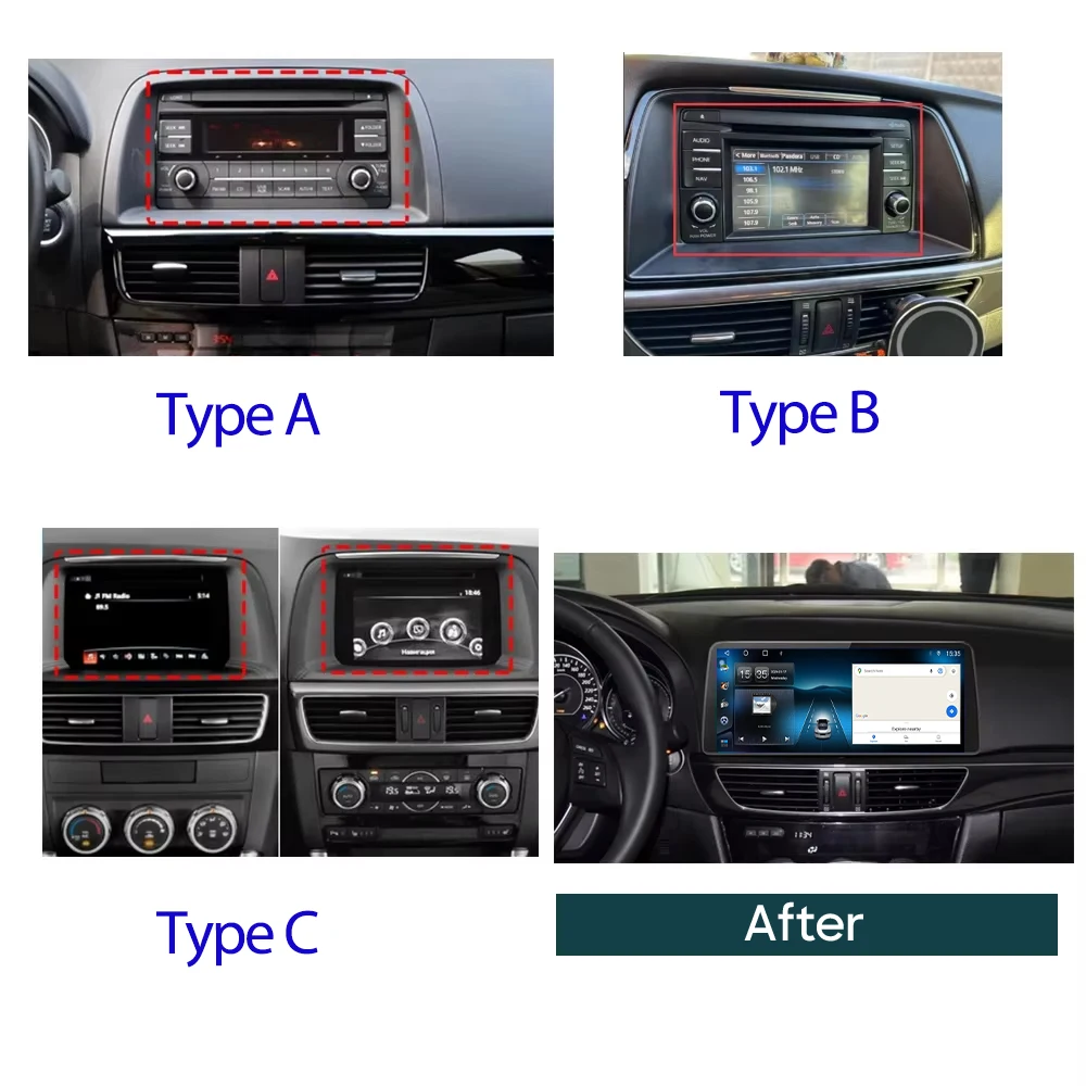 Android Auto For Mazda 6 Atenza 2013 2014 2015 2016 2017 Car Radio Autoradio Stereo Multimedia Player GPS Navigation No 2Din DVD