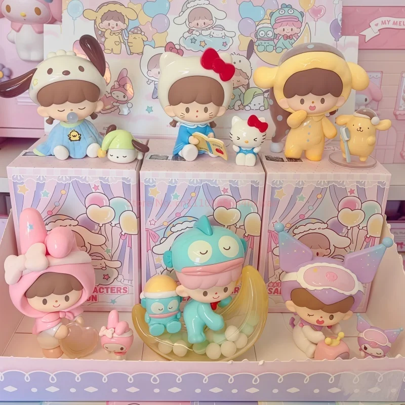

Zzoton X Sanrio Characters Preparation Before Bedtime Series Blind Box Anime Figure Desktop Decoration Cute Model Girl'S Gift