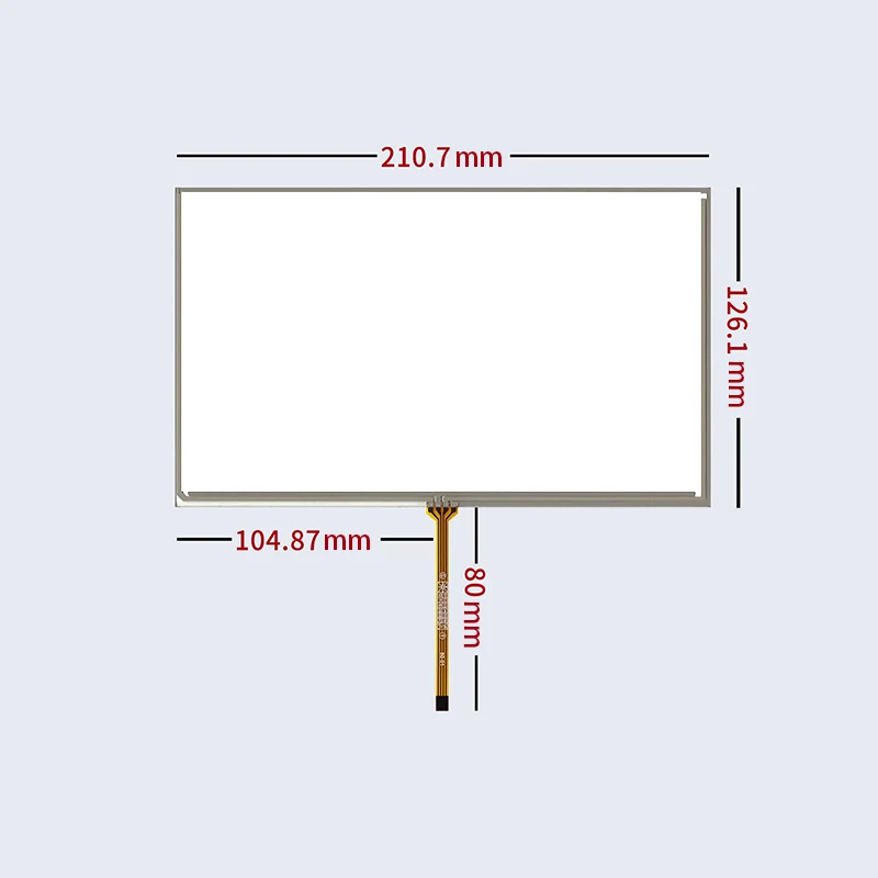 

For 210*126mm 211*126mm 9 Inch Touch Screen Car DVD Navigation Handwriting Screen Netbook Resistive Writing Pad Exterior Panel