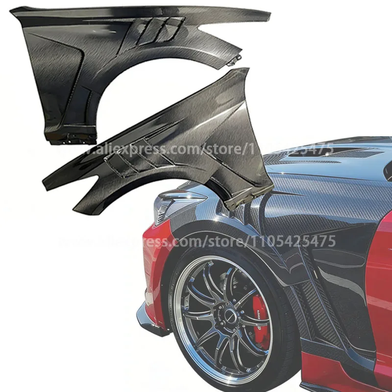 

2 шт. карбоновых накладок на крылья для Kia Stinger, комплект для замены кузовных элементов без повреждений, спойлер