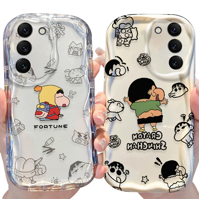 C-Crayon S-ShinChan Hülle für Samsung Galaxy S25 S24 S23 S22 S21 Ultra Plus S20 FE A73 A72 A71 A56 A55 A54 5G A52 A52S 4G Abdeckung