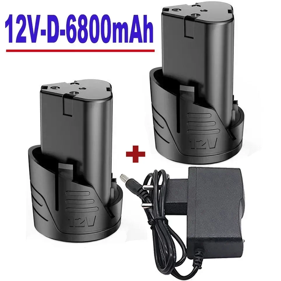 100%.New.Universal 12V 6800mAh Rechargeable Li-ion Lithium Battery For Power Tools Electric drill Electric Screwdriver Battery