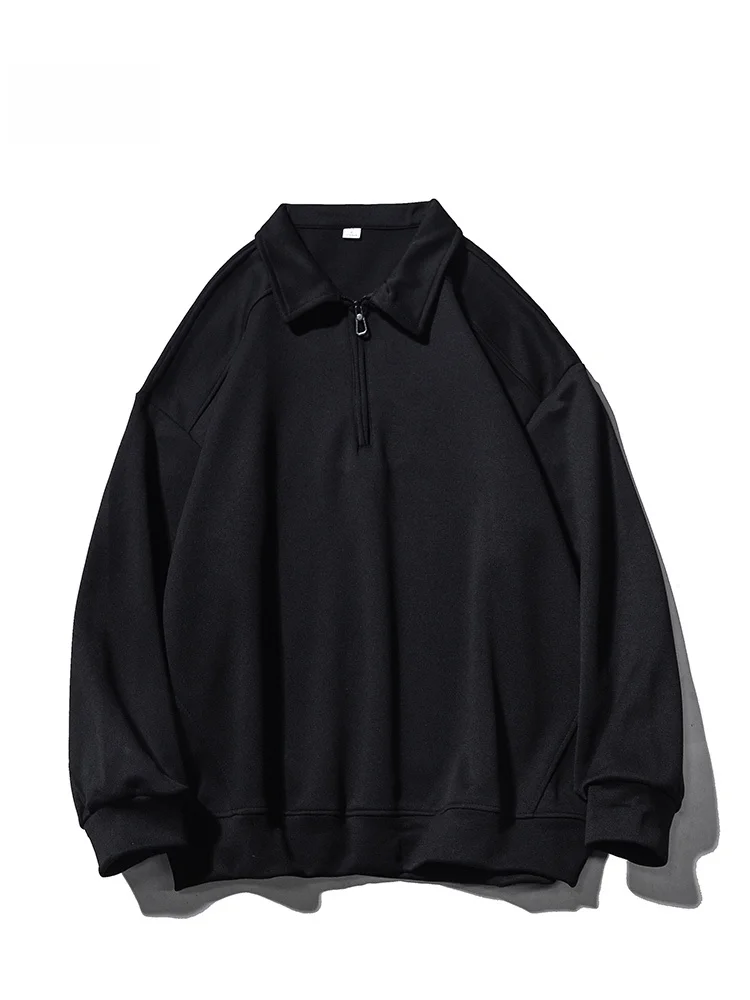 

Men's Half Zipper Hoodie Sweatshirt Turn-down Collar Casual Loose Fit Street Style Vibe Outerwear New Autumn Winter Collection