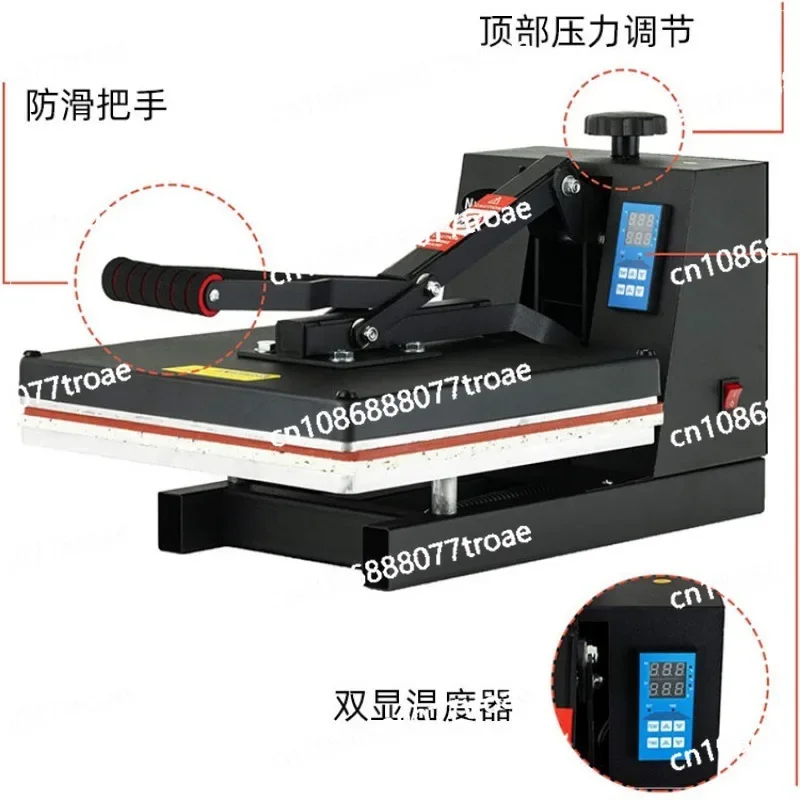 High pressure flatbed printing machine, heat transfer machine 38 * 38 hot drilling direct pressure hot stamping machine