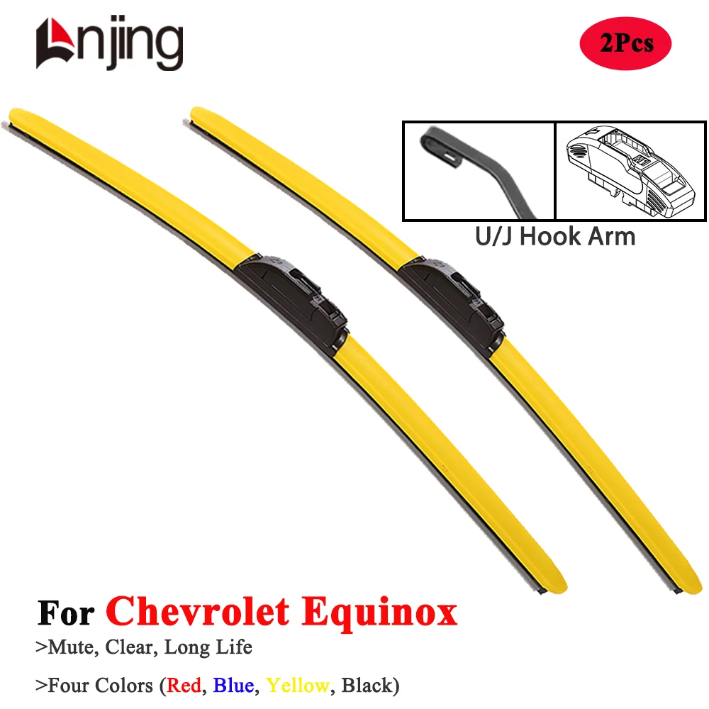 

LNJING Colorful Wiper Blade For Chevrolet Equinox EV Activ SUV 2004 2010 2015 2018 2019 2020 2022 2023 2024 2025 Car Accessories