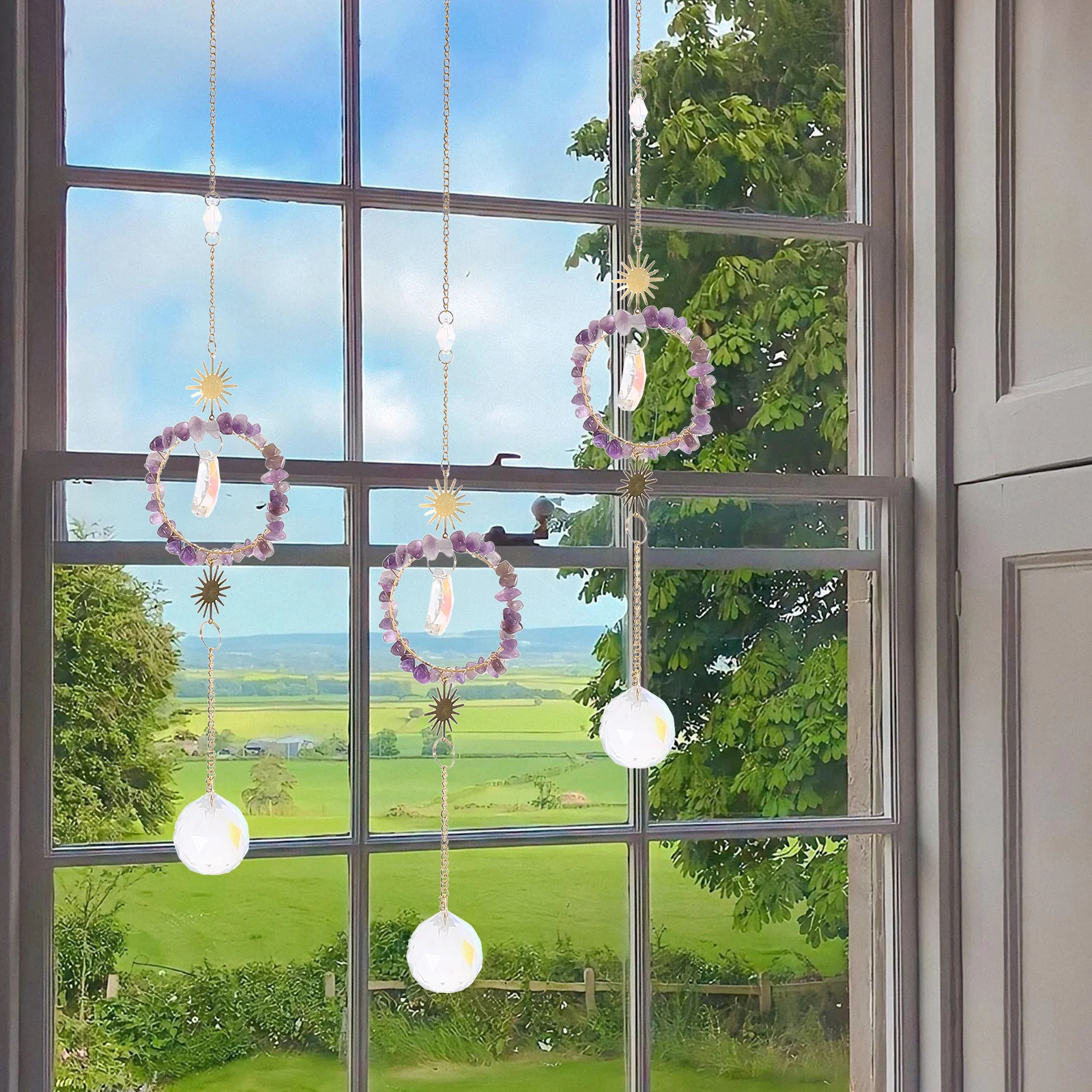 

Crystal Sun Catcher Window Hanging Ornament Lightweight Delicate Decorative Suncatchers For Home Christmas Gift Hanging