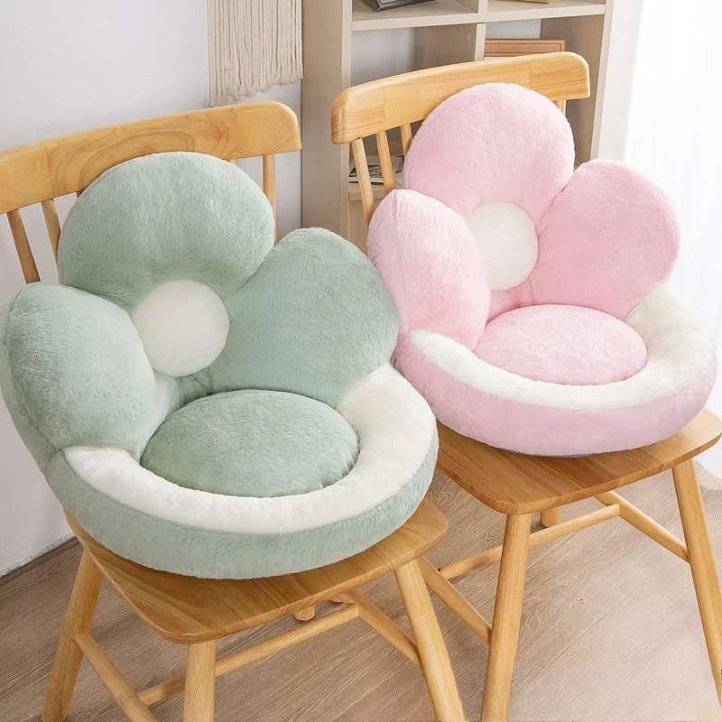 

New Office Sedentary Soft Seat Cushion Plush Flower Three-dimensional Student Dormitory Seat Cushion