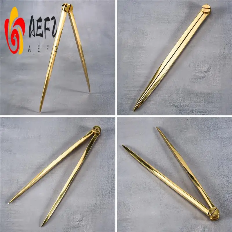 AEF2-168Mm Nautical Chart Straight Divider Solid Brass Marine Dividing Tool No Rust For Architects Marine Navigation