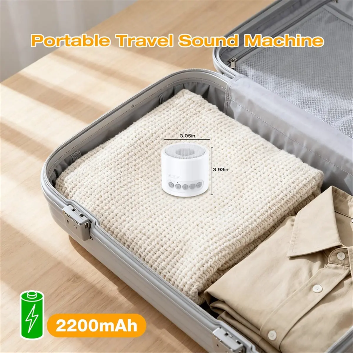 

Настенный светильник BABQ с белым шумом, таймером 1/2/4 часа, трехцветным переключением, плавной регулировкой яркости, датчиком движения, белый