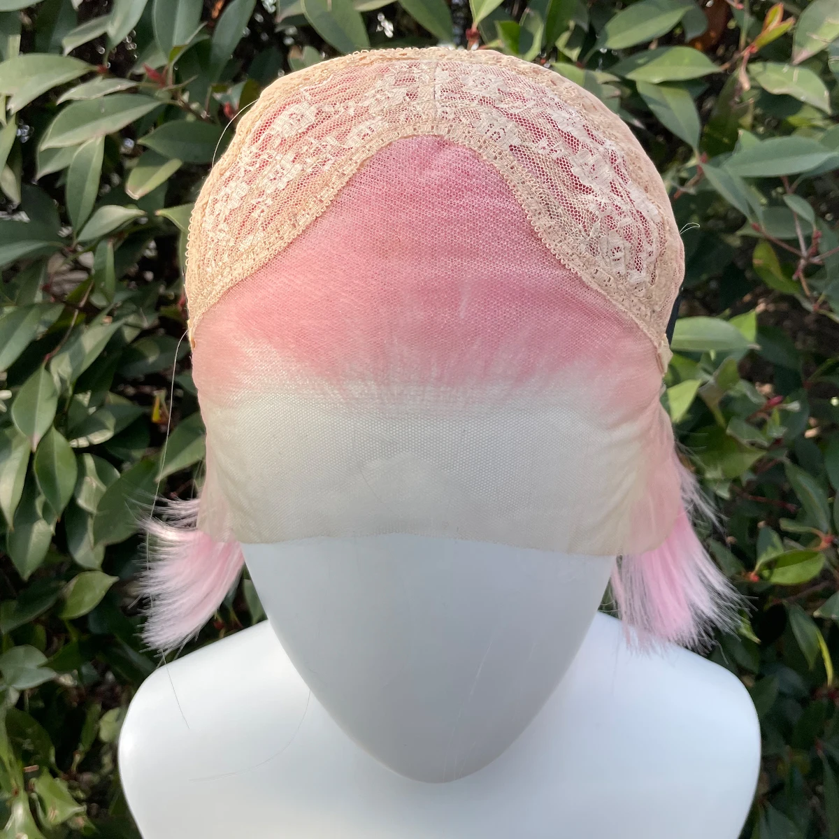 Light Pink Short Bob Cut for Women Cosplay 13x4 Lace Front Wigs for Men Glueless Synthetic Hair Heat Resistant Free Part 150%