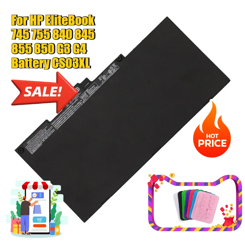 

For HP EliteBook 745 755 840 845 855 850 G3 G4 Battery CS03XL