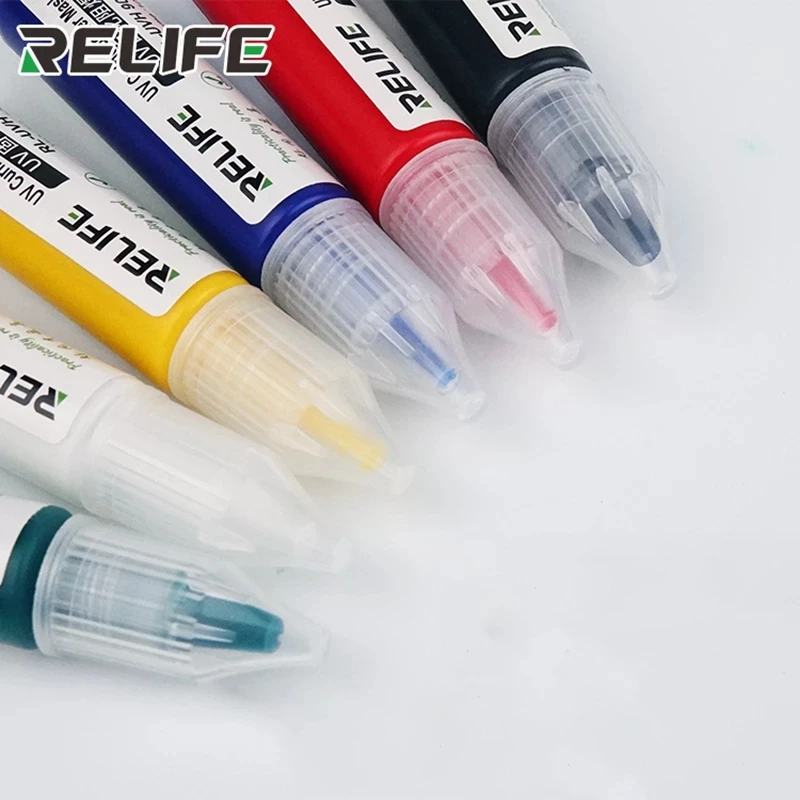 RELIFE RL-UVH901 UV Light Curing BGA PCB Solder Mask Ink nero/blu/verde/rosso/bianco Welding Oil Paint prevenire l\'inarcamento corrosivo