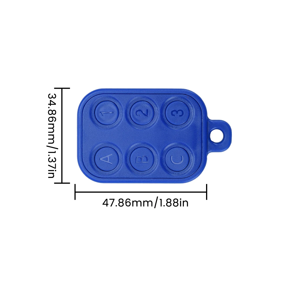 6 in 1 RFID Multiple Keyfob 125khz T5577 EM Writable IC 13.56Mhz M1k S50 UID changeable CUID Complex Keychain Tag Card