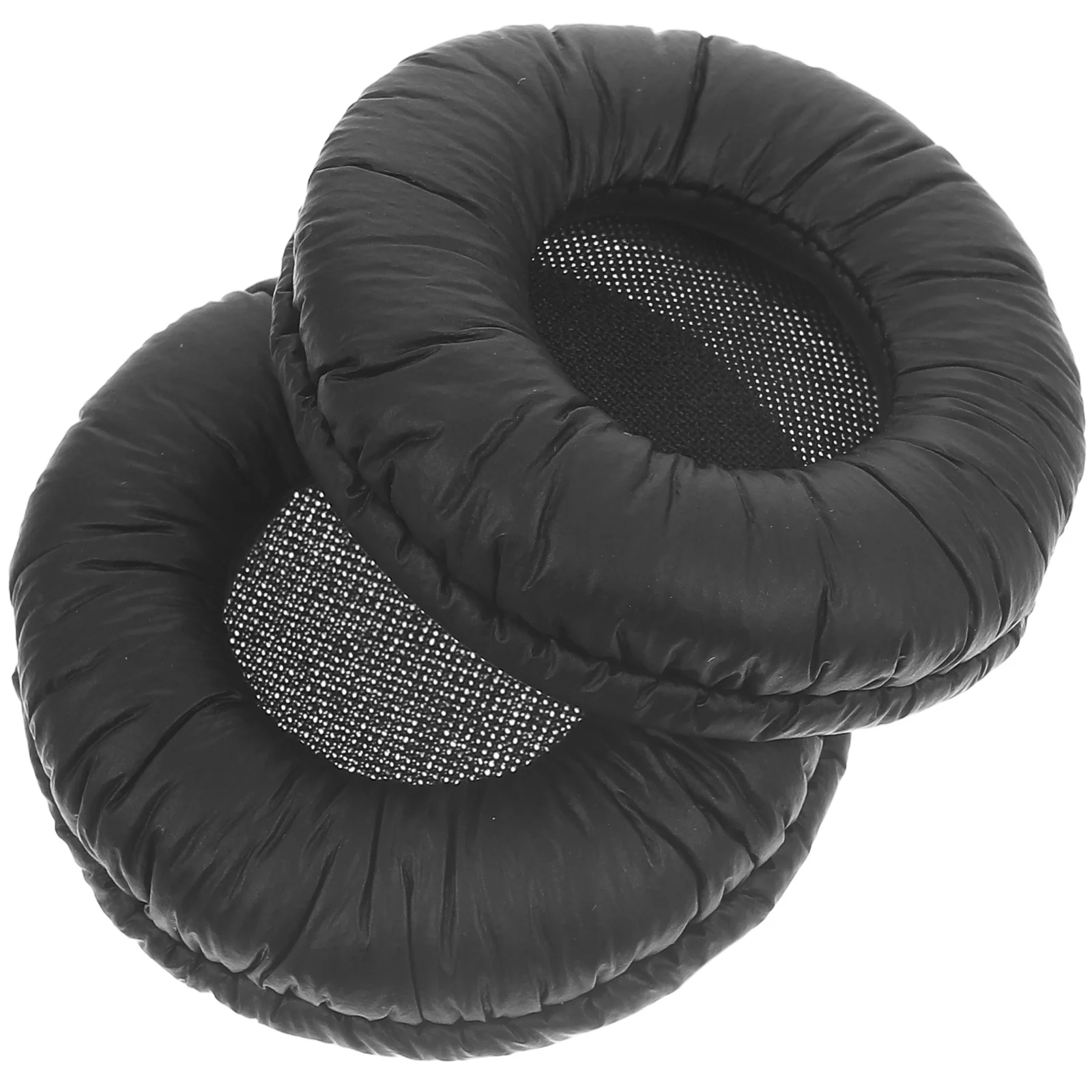 

2pcs Replacement Ear Pads For Headphones 50Mm Pu Sponge Mesh Cushions Headset Covers Long Lasting Comfortable Earpad Covers
