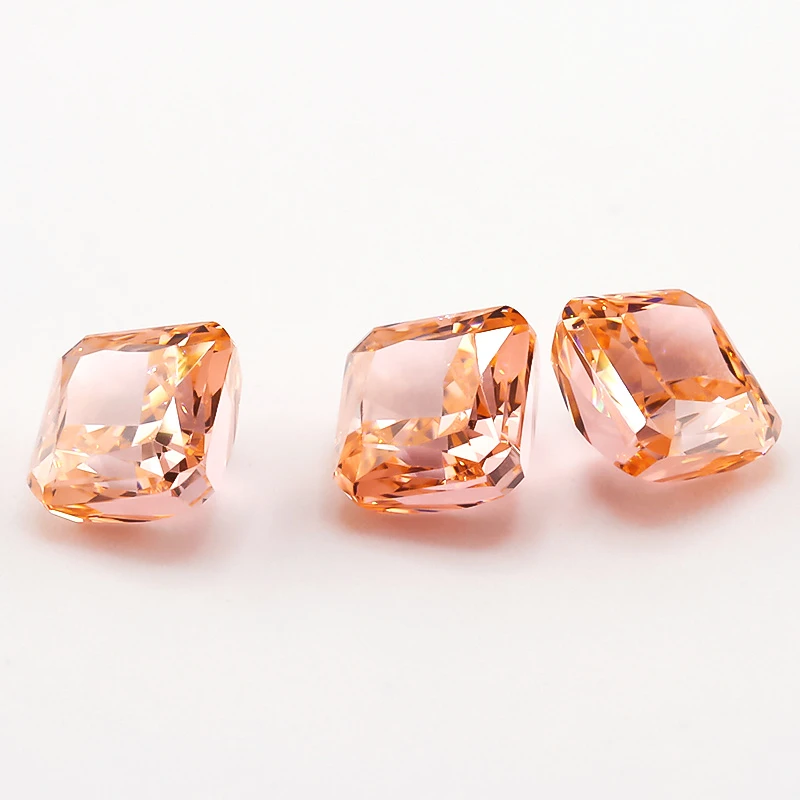 5x5mm Quadratische Achteckige Radiant Crushed Ice Cut Lose CZ-Steine 5A Verschiedene Farben Kubisches Zirkonium Synthetische Edelsteine für Schmuck – Detail 12