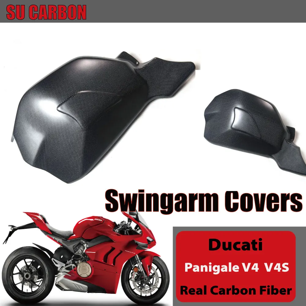 100% Real Carbon Fiber For Ducati Panigale V4 /V4S 2022 2023 2024 Motorcycle Accessories Swingarm Covers Fairing