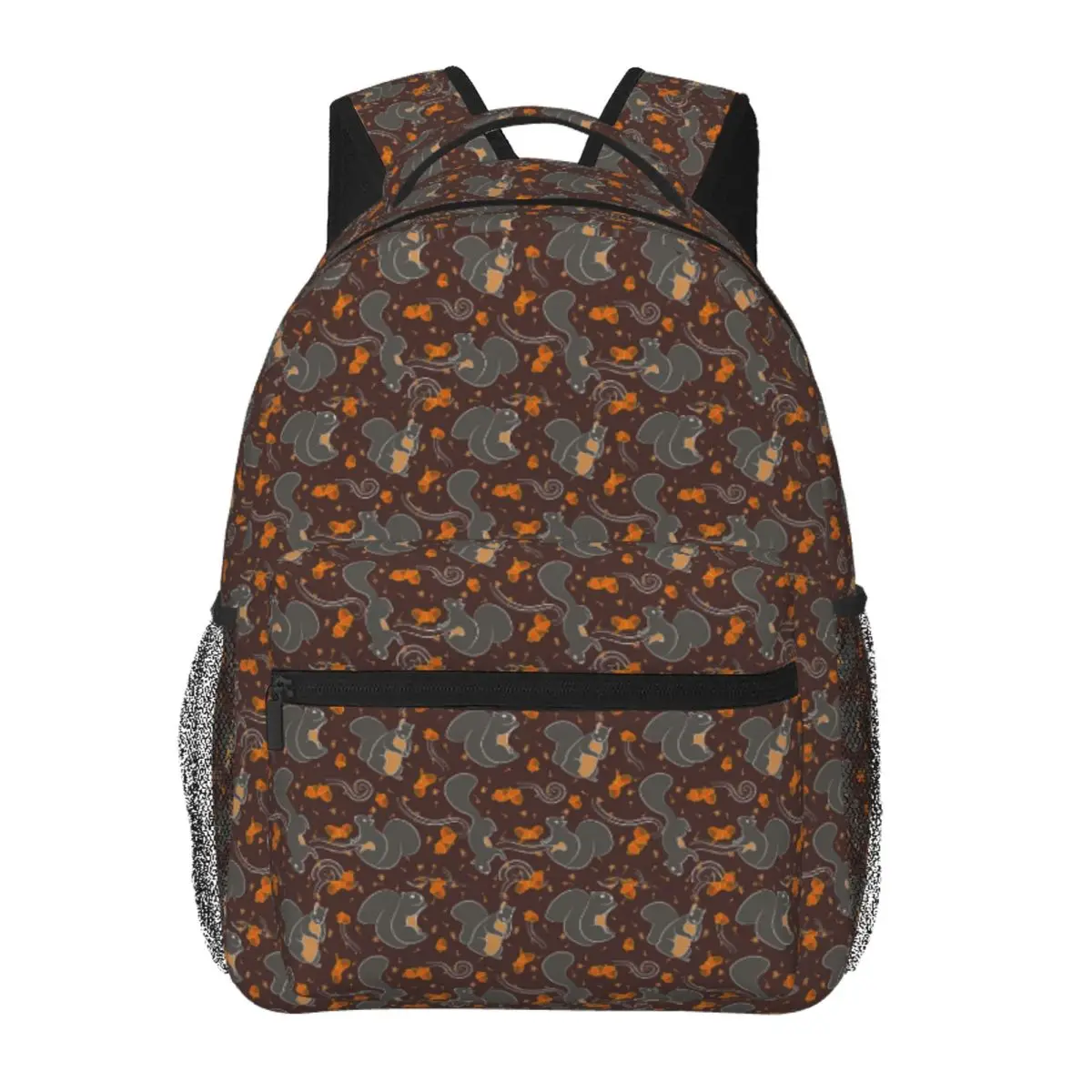 

Dark Autumn Breeze Squirrel Backpack Student Boys Girls BookBag Children School Bag Computer Shoulder Bags for Men Women