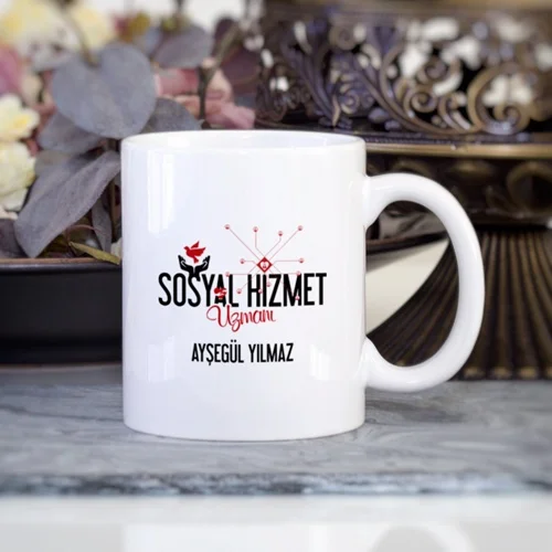 Personalized social service expert mug cup