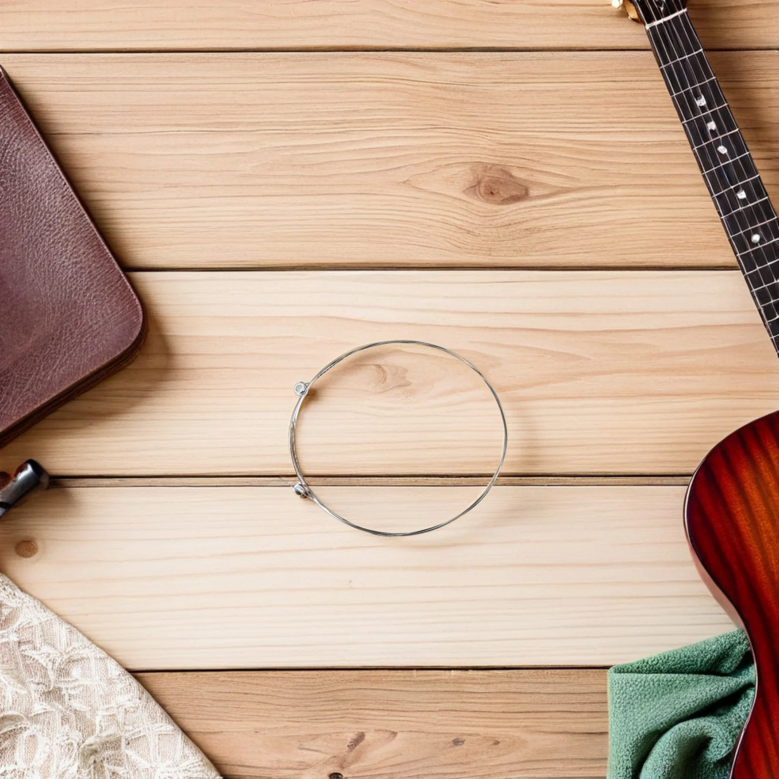 Kit de repuesto de cuerdas de guitarra acústica, 40 Uds., cuerdas de acero para piezas de guitarra clásica folclórica, juego de accesorios para instrumentos musicales