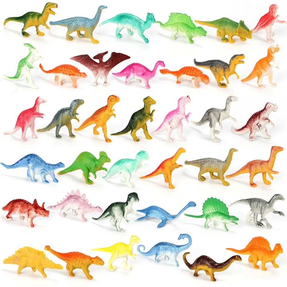 39Pcs/Lot Mini Dinosaur Figures Model Children's Educational Toys Small Simulation Animal Figure Kids Toys for Boy Birthday Gift