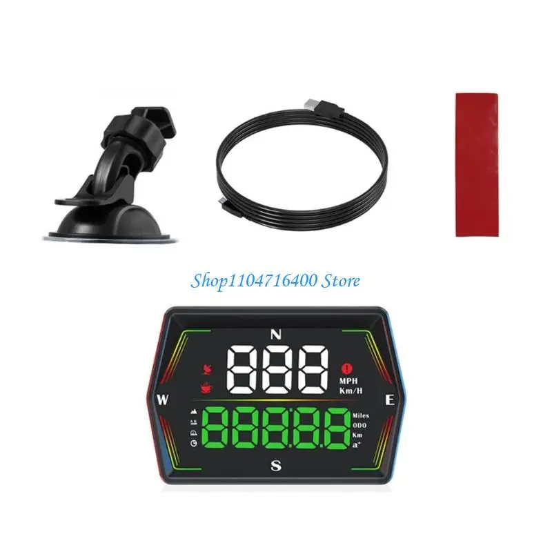 

y1gd Map Enabled Vehicle Speed Monitor HUD with Automatic Brightness Control System