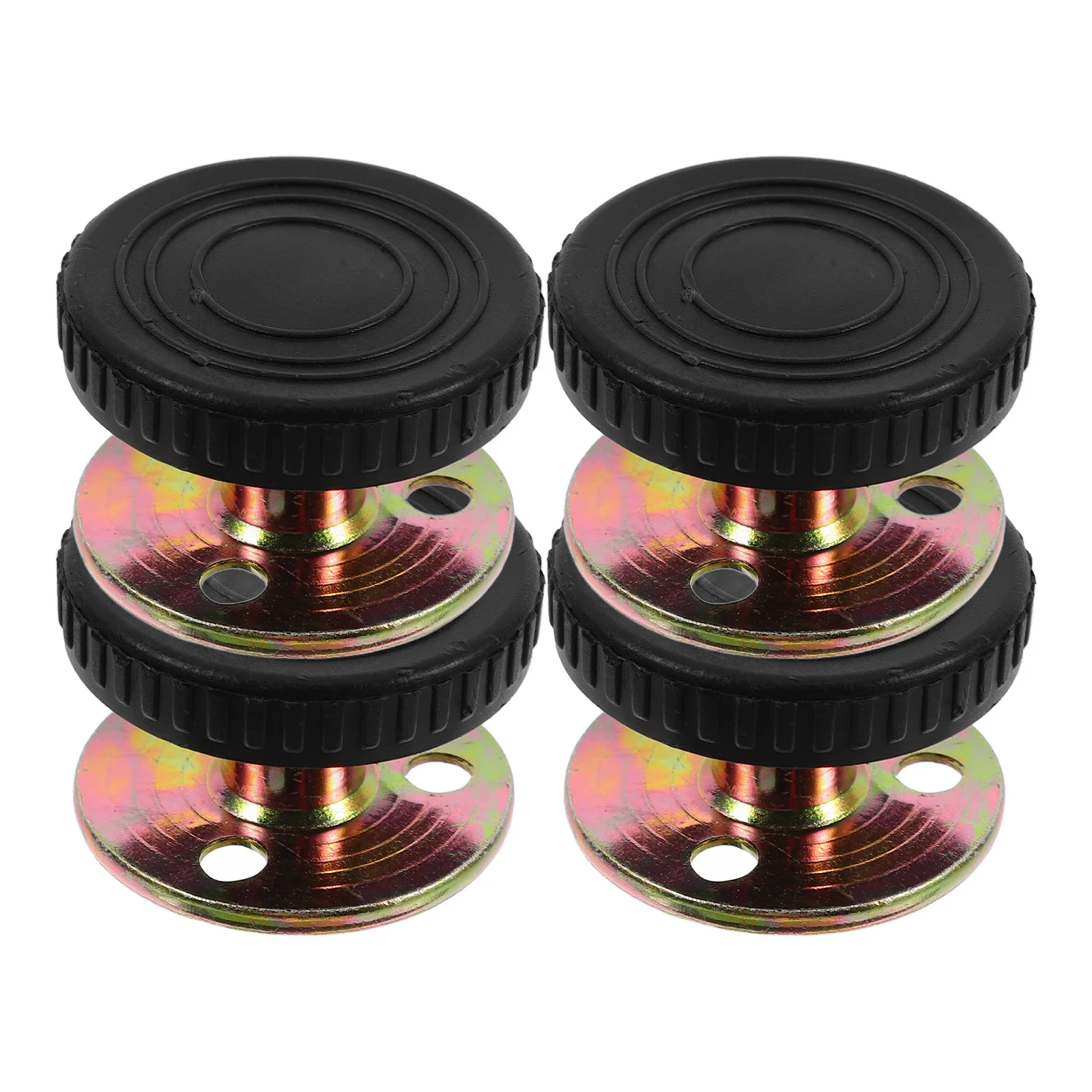 4 pezzi fissatore da comodino in metallo regolabile 47-64mm attuatore antiscivolo stabilizzatore da parete robusto strumento antiscivolo per la camera da letto di casa