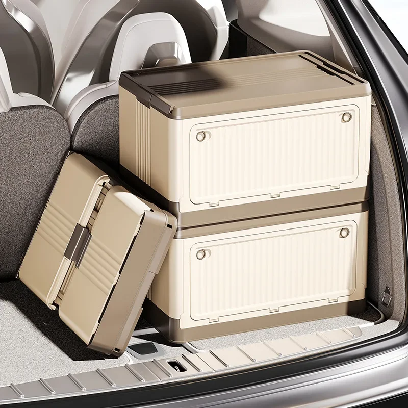 Storage box, snacks, books, sorting , trolley mobile trolley, side open folding box, car storage